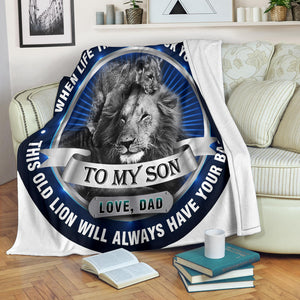 Old Lion Will Always Have Your Back: Premium Blanket